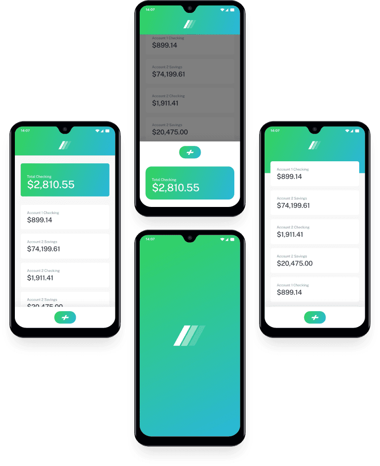 easybank mobile app mockups